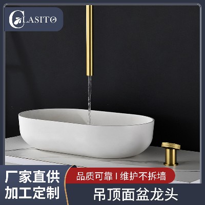 Toilet European style ceiling, basin, hot and cold faucet, bathroom basin, washbasin, household washbasin, hot and cold faucet