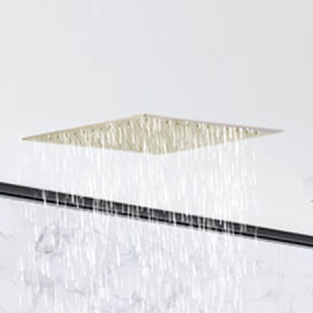 Cross border foreign trade copper hot and cold wall mounted showerhead, brushed gold concealed shower, suspended ceiling embedded shower set showerhead