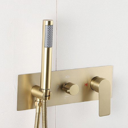 Dual function concealed showerhead, all copper showerhead set, hidden showerhead, pressurized showerhead, engineering bathroom wholesale