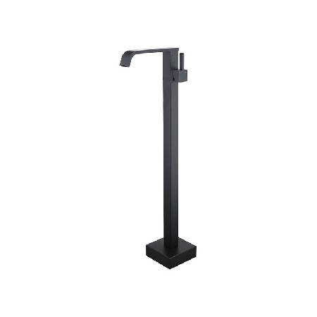 Cross border all copper single connected bathroom floor faucet, European style bathtub faucet, cold and hot vertical cylinder edge faucet, customized