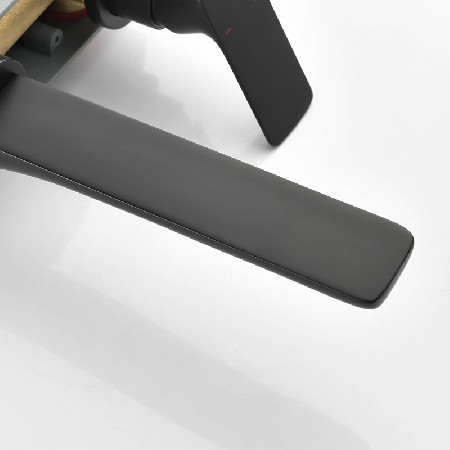 Manufacturer&s direct supply wall mounted all copper black concealed basin faucet, hot and cold single handle, buried in the wall, concealed embedded