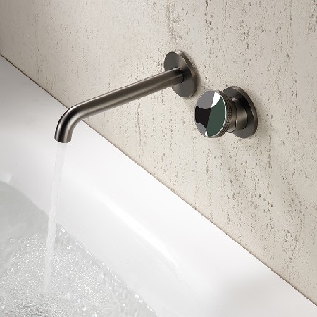 Cross border exclusive hotel concealed all copper washbasin faucet, wall mounted homestay washbasin faucet, customized according to pictures