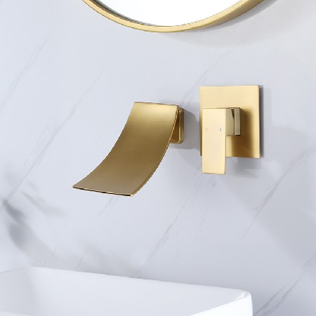 Cross border exclusive all copper concealed wall basin faucet for hot and cold concealed embedded basin faucet concealed faucet
