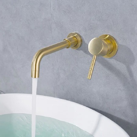 Manufacturer&s direct supply all copper concealed basin faucet embedded in wall type concealed sink bathroom cabinet hot and cold faucet
