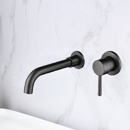 Manufacturer&s direct supply all copper concealed basin faucet embedded in wall type concealed sink bathroom cabinet hot and cold faucet