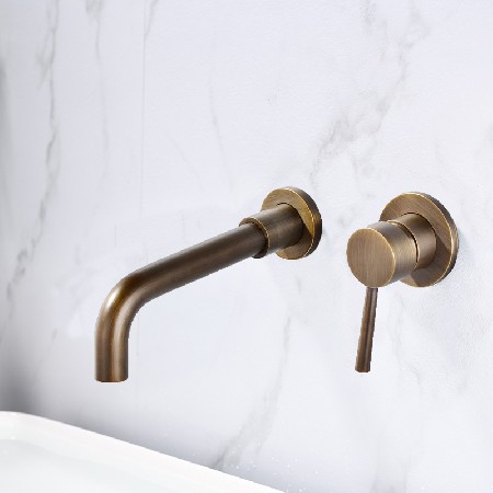 Manufacturer&s direct supply all copper concealed basin faucet embedded in wall type concealed sink bathroom cabinet hot and cold faucet