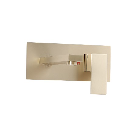 Homestay hidden basin faucet brushed gold hot and cold mixed water faucet bathroom pre embedded concealed faucet wholesale