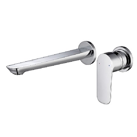 Cross border exclusive all copper concealed basin faucet, wall mounted wash basin, hot and cold buried wall concealed basin faucet