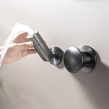 Manufacturer&s direct supply of all copper concealed basin faucet, embedded bathroom cabinet, simple and creative wall faucet for bathroom