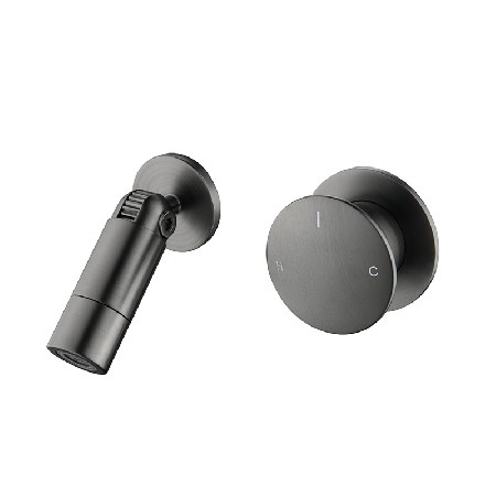 Manufacturer&s direct supply of all copper concealed basin faucet, embedded bathroom cabinet, simple and creative wall faucet for bathroom