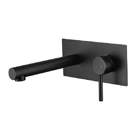 Cross border foreign trade concealed wall basin faucet copper material concealed embedded bathroom hot and cold faucet