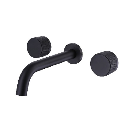 Manufacturer supplies all copper concealed basin faucet for homestay hotel project, embedded in wall hot and cold bathroom cabinet faucet