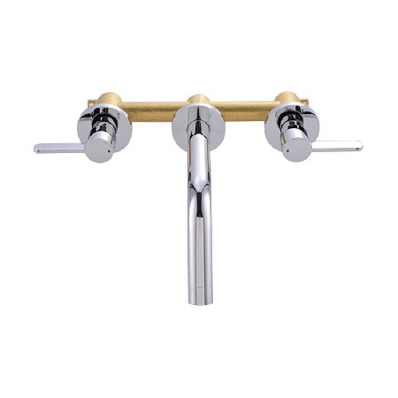 Cross border exclusive copper hot and cold concealed basin faucet hidden in the wall concealed bathroom basin pre embedded faucet
