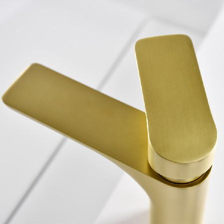 Cross border North American Nordic brushed gold basin faucet, simple and luxurious bathroom cabinet, washbasin, personalized faucet