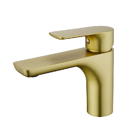 Cross border North American Nordic brushed gold basin faucet, simple and luxurious bathroom cabinet, washbasin, personalized faucet