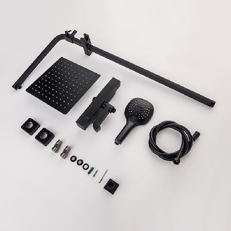 Pre embedded concealed showerhead for household bathroom and bathroom, embedded constant temperature exposed hot and cold showerhead set wholesale