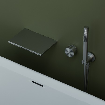 Bathtub shower head concealed in the wall, bathtub flower wine set, bathroom mixing valve, hot and cold dual-use shower head