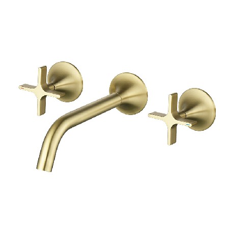 Bathroom washbasin hot and cold water faucet, bathroom cabinet basin, countertop basin, universal concealed hot and cold water inlet wall basin faucet