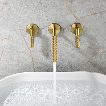 Creative homestay hotel simple concealed installation wall faucet embedded wall bathroom cabinet washbasin faucet