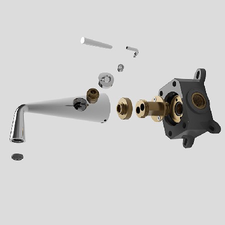 Toilet washbasin horn faucet single hole hot and cold washbasin faucet bathroom washbasin hot and cold faucet