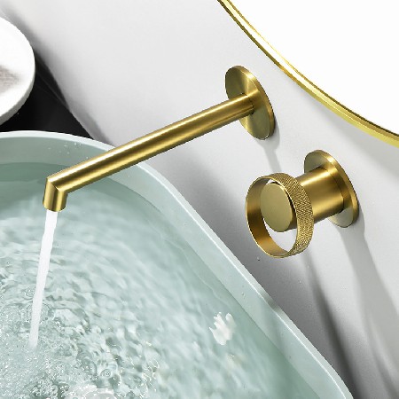 Wall mounted basin hot and cold faucets, bathroom washbasins, bathroom balconies, universal faucets for washbasins