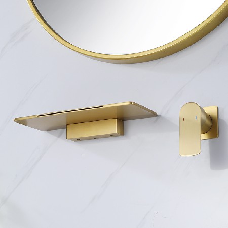 Home washbasin, basin faucet, hot and cold dual control, ins wind, homestay hotel waterfall, wall basin faucet