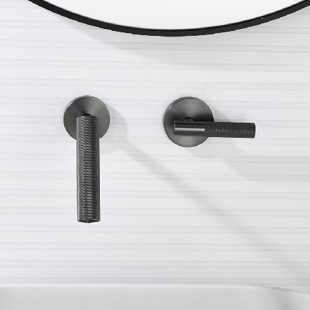 Factory direct sales all copper concealed basin faucet hidden in the wall sink faucet pre embedded in homestay hotel project