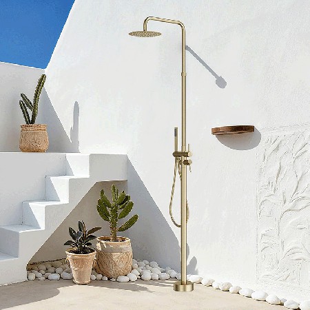 Outdoor swimming pool shower head set, beach floor shower head set, swimming pool outdoor column shower head set